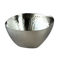 Elegance Stainless Steel Collection Hammered Square Bowl (6")